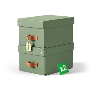 Leitz Puro Aufbewahrungsbox 20 x 28 x 15 cm 2-tlg. grün