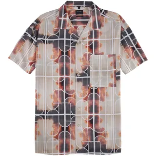 OLYMP Kurzarmhemd »Casual« modisches Muster, bunt