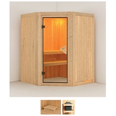 Bild Sauna »Liva«, (Set), ohne Ofen beige