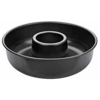 Zenker Kranzform ø 28 cm PURE, runde Backform für leckere Kuchen, Frankfurter Kranz (Farbe: schwarz), Menge: 1 Stück