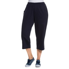 Große Größen 7/8-Jogginghose mit Taschen Damen (Größe 54 56, marine) Sport- & Bademode | Baumwolle