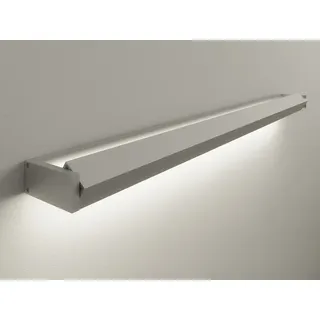 LED-Wandleuchte GL 6 Gera-Leuchten silber, Designer Thomas Ritt, 4x90x8 cm