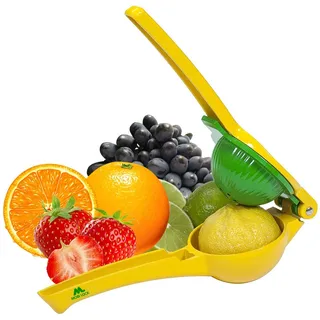 Zitronen-Limetten-Orangen-Saftpresse Manuelle Zitruspresse - Aluminiumlegierung Mexikanischer Ellenbogen - Einfach zu bedienen - von Mobi Lock