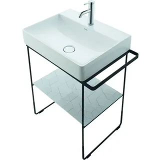 Duravit DuraSquare Waschtisch, 50x47cm, 1 Hahnloch, ohne Überlauf, von unten glasiert, 2353500041