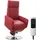 Fernsehsessel mit Relaxfunktion Leder x 110 x Rot drehbar