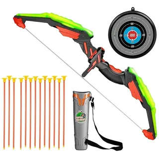 Bogen Und Bogenschütze Set für Kinder Bogenschießen Spielzeug Led-Licht Mit 13