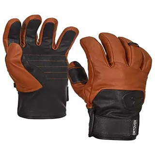 Ortovox Swisswool Lederhandschuhe, Unisex, Erwachsene, Braun, S