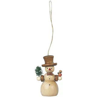 Christbaumschmuck Baumbehang Schneemann natur h:8 cm NEU Weihnachten baumschmuck