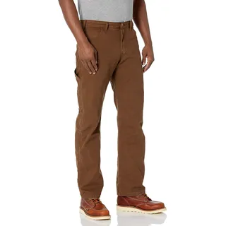 Dickies Herren Lockere Passform, Gerades Bein, Carpenter Duck Jeans Arbeitshose, Holz, 34W / 30L
