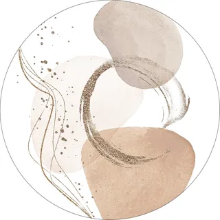 Pro-Art Glasbild Abstract shapes VII, rund 20 cm