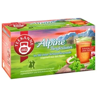 Teekanne Alpine Bergkräuter Früchtetee 18 x 2 g