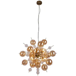 NÄVE Explosion 1-flg. Ø 65 cm amberfarbene Glaskugeln