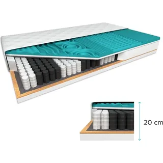 Kokosmatratze COCO MAXI 20 cm 160 x 200 cm Matratzenschutz: OHNE Matratzenschoner