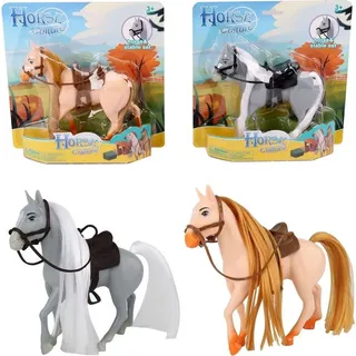 Pferd mit Sattel MIX (Spielzeug, Figuren)