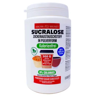 300g Premium Sucralose - Lebensmittelqualität Süßstoff, 600x süßer als Zucker, für Gastronomie & Heimgebrauch