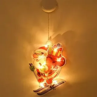 Hängelampe mit Batterien, warmweiß, kompakt, mit Schlitten und Saugnapf, ideal für Flexible Beleuchtung und vielseitige Dekoration.