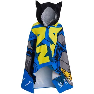 DC Comics Batman Kapuzenhandtuch 100% Baumwolle Kinder Poncho Jungen Strandtuch Badetuch Schwimmwickel Umkleideumhang