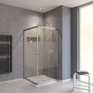Schulte Sunny Schiebetür Eckdusche rechts 90 x 175 cm Silber