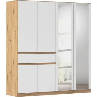 Rauch Kleiderschrank Tübingen 180 x 197 x 54 cm Beige/Weiß