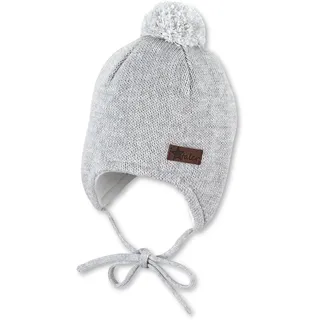 Sterntaler Unisex Kinder Ocs Strickmütze Strickmütze, silber melange, 39