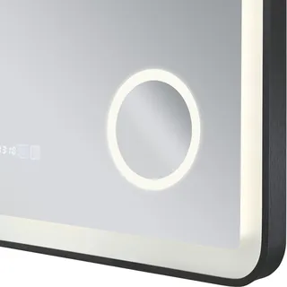 pro.tec LED-Badspiegel Pescara 50x70 cm Schwarz