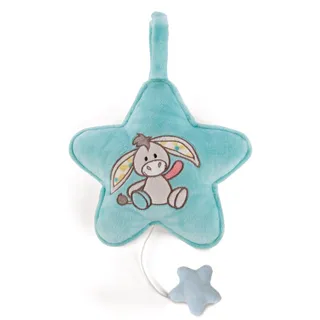 NICI Spieluhr Stern mit Esel Muli, 20 x 20 cm,