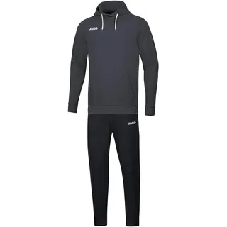 JAKO Herren Jogginganzug Base mit Kapuzensweatshirt, Anthrazit, 3XL