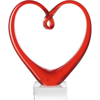 LEONARDO Herzskulptur 24 cm rot