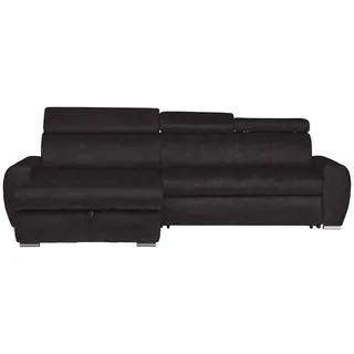 Stylife Ecksofa , Dunkelbraun , Textil , seitenverkehrt montierbar, L-Form , 276x173 cm , Stoffauswahl, Liegefunktion, Schlafen auf Sitzhöhe, Hocker erhältlich, Rücken echt , Wohnzimmer, Sofas & Couches, Wohnlandschaften, Ecksofas