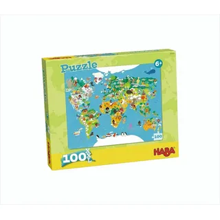 HABA Puzzel Wereldkaart, 100 Stück(e), Landkarten, 6 Jahr(e)
