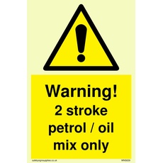 Warning 2-Takt Benzin-/Ölmischung