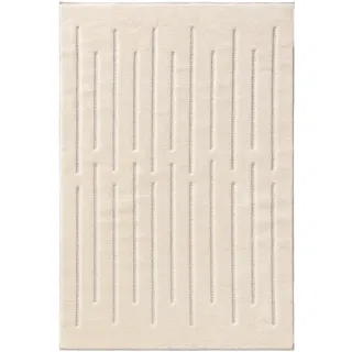 benuta Teppich Elvy Cream 250x350 cm , Creme , Kunststoff , Rechteckig , 250x350 cm , pflegeleicht , Teppiche und Böden, Teppiche