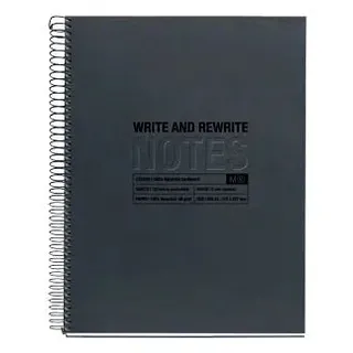Miquelrius ECO Design Notizbuch A5 120 Blätter Schwarz