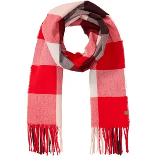 camel active Damen Feiner Webschal mit kariertem Muster Pink, womenswear-OS