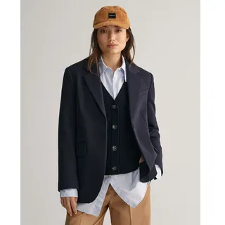 Gant Reg Jersey Blazer - Evening Blue - 38