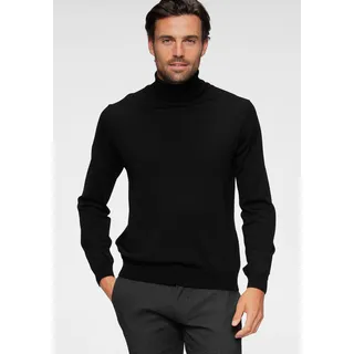 OLYMP Rollkragenpullover »OLYMP Strick Casual«, Strick Business, schwarz