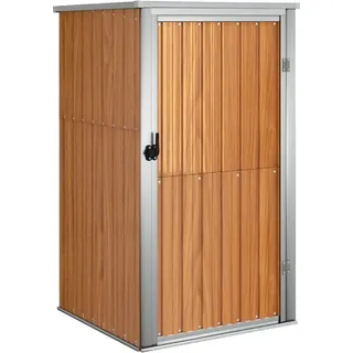 vidaXL Gerätehaus Braun 88x89x161 cm Verzinkter Stahl - Braun