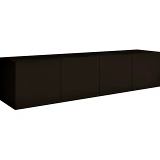borchardt Möbel Vaasa Lowboard 152 cm Schwarz Holzwerkstoff