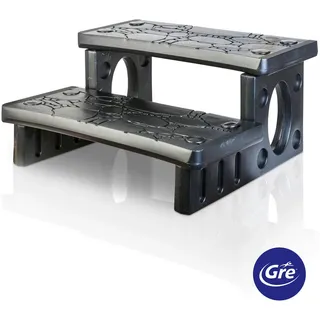 Gre Poolleiter , Grau , Kunststoff , 65x34x70 cm , Freizeit & Co, Pools & Wasserspaß, Poolzubehör, Poolleitern