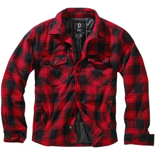 Brandit Textil Lumberjacke rot/schwarz 4XL