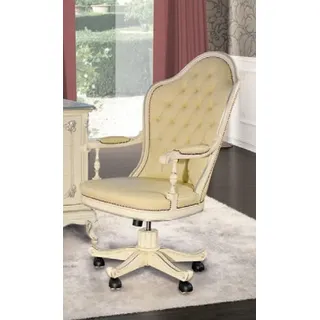 JV moebel Chefsessel Holz Weiß