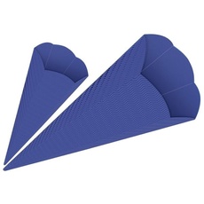 URSUS Schultüten 3D-Schultüten, dunkelblau, Höhe: 68 cm, Durchmesser: 20 cm