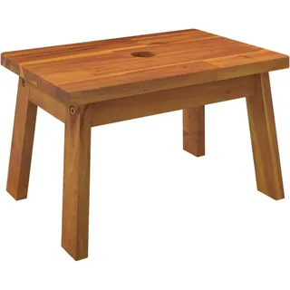 vidaXL Tritthocker, Hocker für Küche Wohnzimmer, Sitzhocker für Kinder und Erwachsene, Gartenhocker Badhocker Pflanzenhocker, Massivholz Akazie