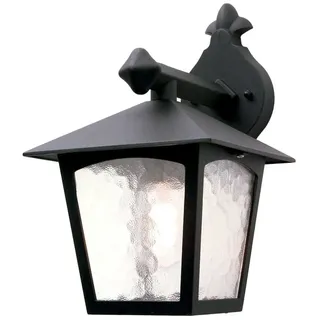 Elstead Lighting Außenwandleuchte Aluminium/Glas/Metall 31,0 cm IP43 E27 schwarz