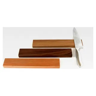 Magnetische Messerleiste aus Holz, selbstklebender Messerhalter aus Eiche, Nussbaum und Kirschbaum, für 5 oder 10 Messer, Magnet für Küchenmesser ohne Bohren