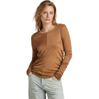 G-Star RAW Damen Gathered Slim Top, Braun (Toasted Coconut D24516-D528-G289), M