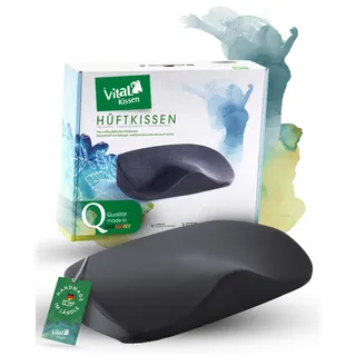 VitaL Kissen® – Hüftkissen- das Original. Orthopädisches Sitzkissen – Ergonomisches Keilkissen für Bürostuhl & Stuhl – Entlastet Rücken, Hüfte, Knie & LWS – Gegen Schmerzen & für aufrechtes Sitzen
