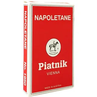 Piatnik 1950 - Kartenspiel "Napoletane", 40 Blatt, Weiß