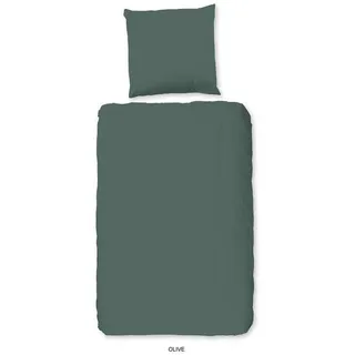 Uni olive green 135 x 200 cm + 80 x 80 cm