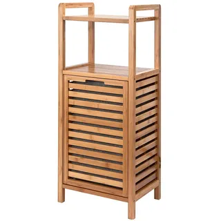 Butlers Regal MIT Wäschekorb Big Bamboo , Braun , Holzwerkstoff , 40x95x31 cm , Haushalt & Reinigung, Wäschepflege, Wäschekörbe & Wäschetonnen